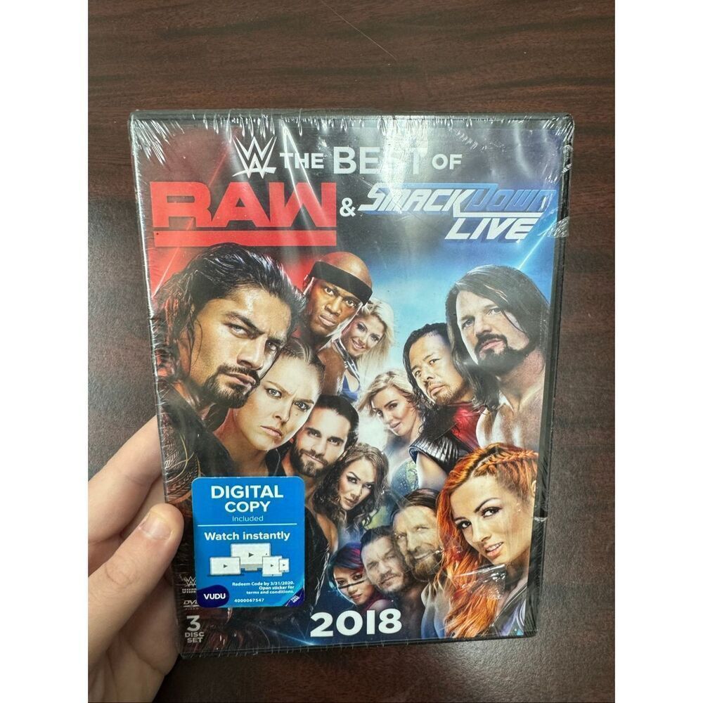 New Sealed- WWE The Best of Raw & Smack Down Live 2018 DVDs